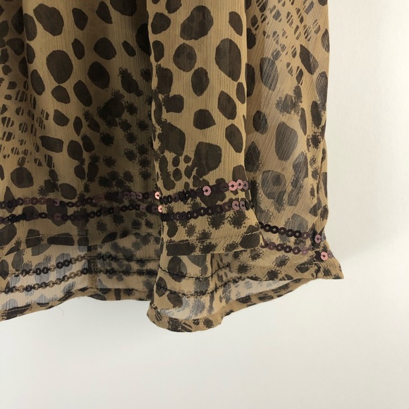 Candie’s Leopard Print Blouse - Picture 4 of 7